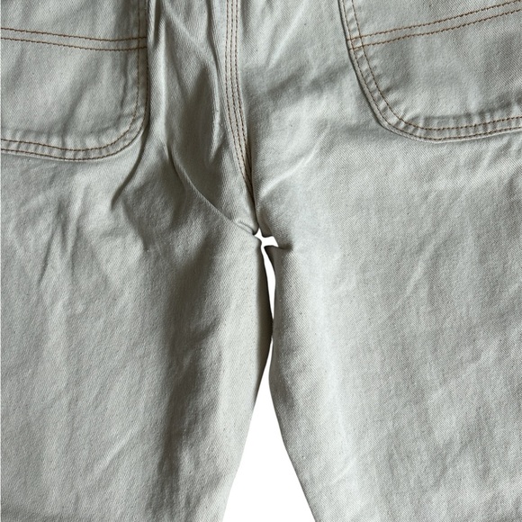 Dickies Women's Denim Cargo Cream Jeans 7 28 - Picture 4 of 16